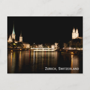 Zürich Zwitserland Briefkaart Nachtlichten