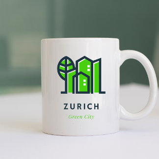 Zürich Zwitserland Duurzame Groene Stad Koffiemok