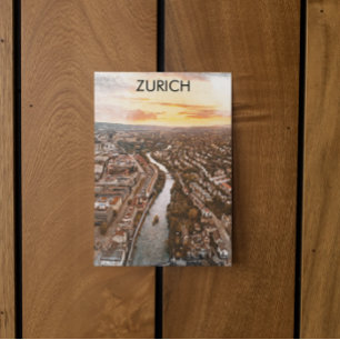 Zürich, Zwitserland Europa City Uitzicht Briefkaart