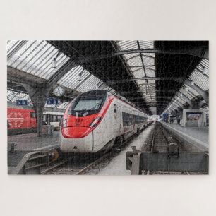 Zürich Zwitserland   Hauptbahnhof. Station.   HST  Legpuzzel