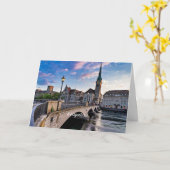 Zurich, Zwitserland Kaart (Gele Bloem)