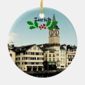 Zurich, Zwitserland  Keramisch Ornament (Achterkant)