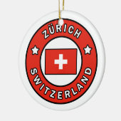 Zürich Zwitserland Keramisch Ornament (Links)