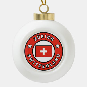 Zürich Zwitserland Keramische Bal Ornament