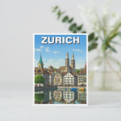Zürich Zwitserland Reizen Briefkaart (Staand voorkant)