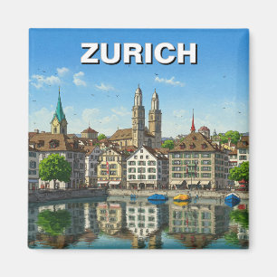Zürich Zwitserland Reizen Magneet