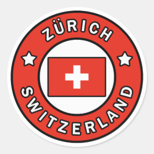 Zürich Zwitserland Ronde Sticker