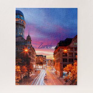 Zürich Zwitserland Sunset Legpuzzel
