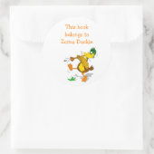 Zurna Duck Gepersonaliseerde Bookplate Sticker Sja (Tas)