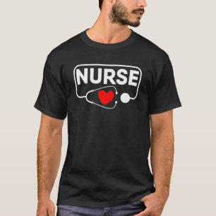 Zurse Gifts RN LPN CNA Gezondheidswerkers Stethosc T-shirt