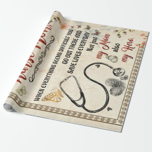 Zurse mam Gifts   Brief aan mijn verpleegster Cadeaupapier