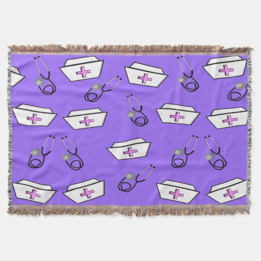 Zurse Woven Blanket Paars Deken (Voorkant)