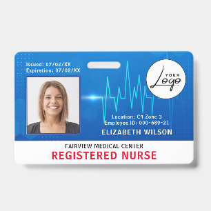 Zurse Ziekenhuis Medische werknemer Foto-ID Badge