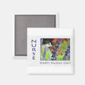 Zurses Day Butterfly en Flowers Magneet (Voorkant / Achterkant)