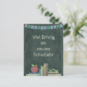 Zurück zur Schule | Viel Erfolg im neuen Schuljahr Briefkaart (Staand voorkant)
