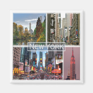 zUS035 NEW YORK, Mosaic, Amerika, Fridge Magneet