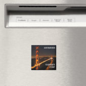 zUS073 SAN FRANCISCO, Golden Gate Bridge, Fridge Magneet (Insitu (Vaatwasser))