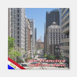 zUS085 SAN FRANCISCO, California Street, Fridge Magneet