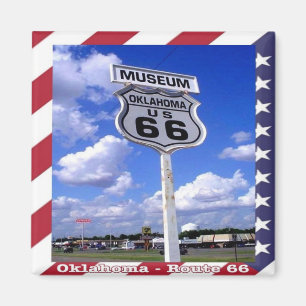 zUS090 ROUTE 66, Oklahoma, Amerika, Fridge Magneet