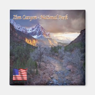 ZUS116 ZION CANYON National Park, Utah, Fridge Magneet