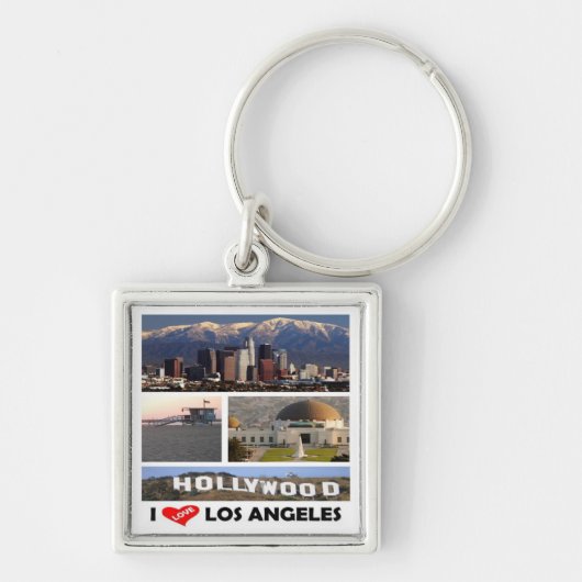 zUS169 LOS ANGELES I Love, Mosaic Sleutelhanger (Voorkant)