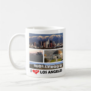 zUS169 LOS ANGELES I Love, Mosaïque, Mug de café