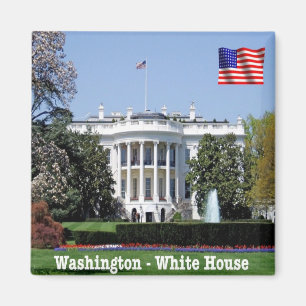 zUS180 WASHINGTON, White House, America, Fridge Magneet