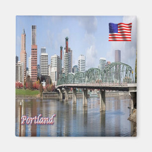 zUS182 PORTLAND, Oregon, Amerika, Fridge Magneet