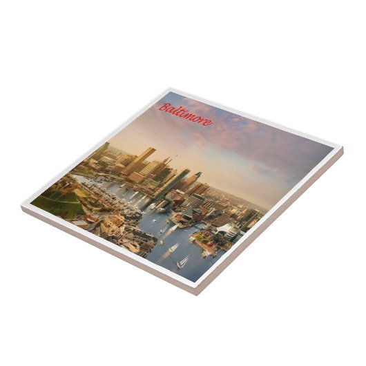 zUS183 BALTIMORE, Maryland, Amerika, Tegeltje (Zijkant)