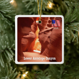 zUS191 ANTELOPE CANYON, Arizona, Amerika, Keramisch Ornament