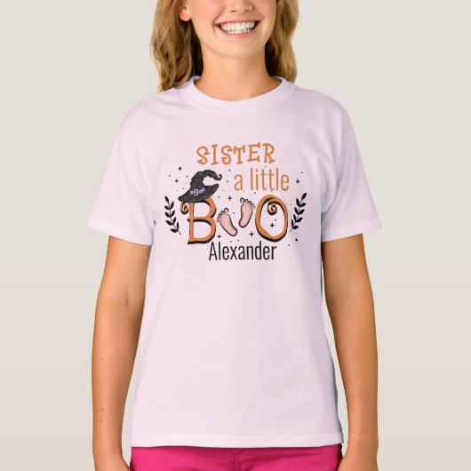 zus een klein boe is bijna te wijten aan Halloween T-shirt (Voorkant)