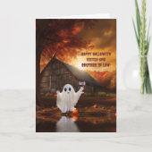 Zus en broer in de wet Halloween Grappig Kaart (Voorkant)