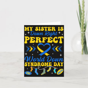 Zus is helemaal perfect Wereld Downsyndroom Kaart