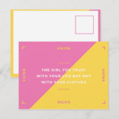 Zus Quote met een Funky Uitstraling Briefkaart (Voorkant / Achterkant)