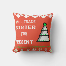 Zus ruilen voor cadeau kussen