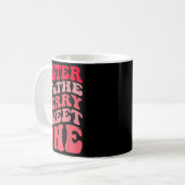 Zus van de bes zoete één aardbei eerst koffiemok (Voorkant links)