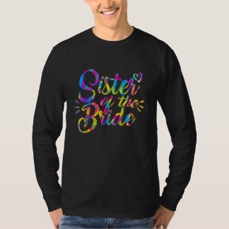 Zus van de bruid bruiloft bijpassende T-shirt van