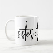 Zus van de bruidegom koffie mok (Links)