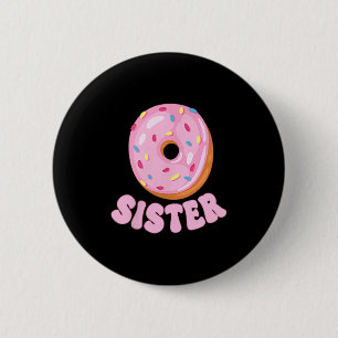 Zus van de lieve eerste verjaardag bijpassend ronde button 5,7 cm