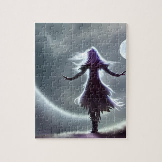 Zus van de Maan AI Fantasie Digitaal Kunstprint Legpuzzel
