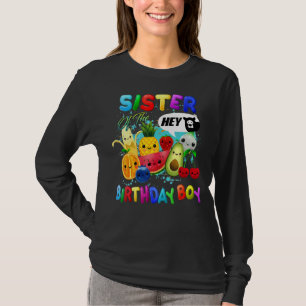 Zus van de verjaardag jongen familie fruit verjaar t-shirt