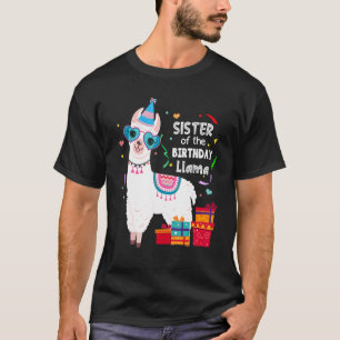 Zus van de verjaardagslama Familie-matching T-shirt