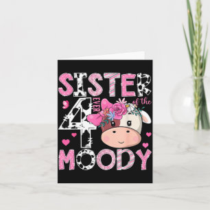Zus van de vier altijd chagrijnige 4e verjaardag m kaart