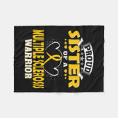 Zus van een Multiple Sclerosis Warrior Fleece Deken (Voorkant (Horizontaal))