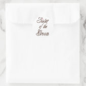 Zus van Groom Classy Browns Ronde Sticker (Tas)