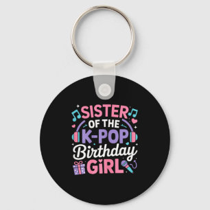 Zus van het K-pop-verjaardagsmeisje kpop Koreaans Sleutelhanger