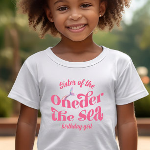 Zus van Oneder De Zee Zeemeermin verjaardagsmeisje T-shirt