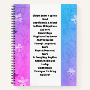 Zus verfraaid notitieboek