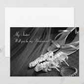 zus Will je bent mijn Bridesmaid Kaart (Voorkant / Achterkant)