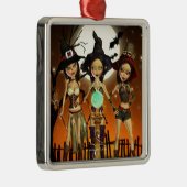 Zusers Ornament met drie heks vierkant (Rechts)